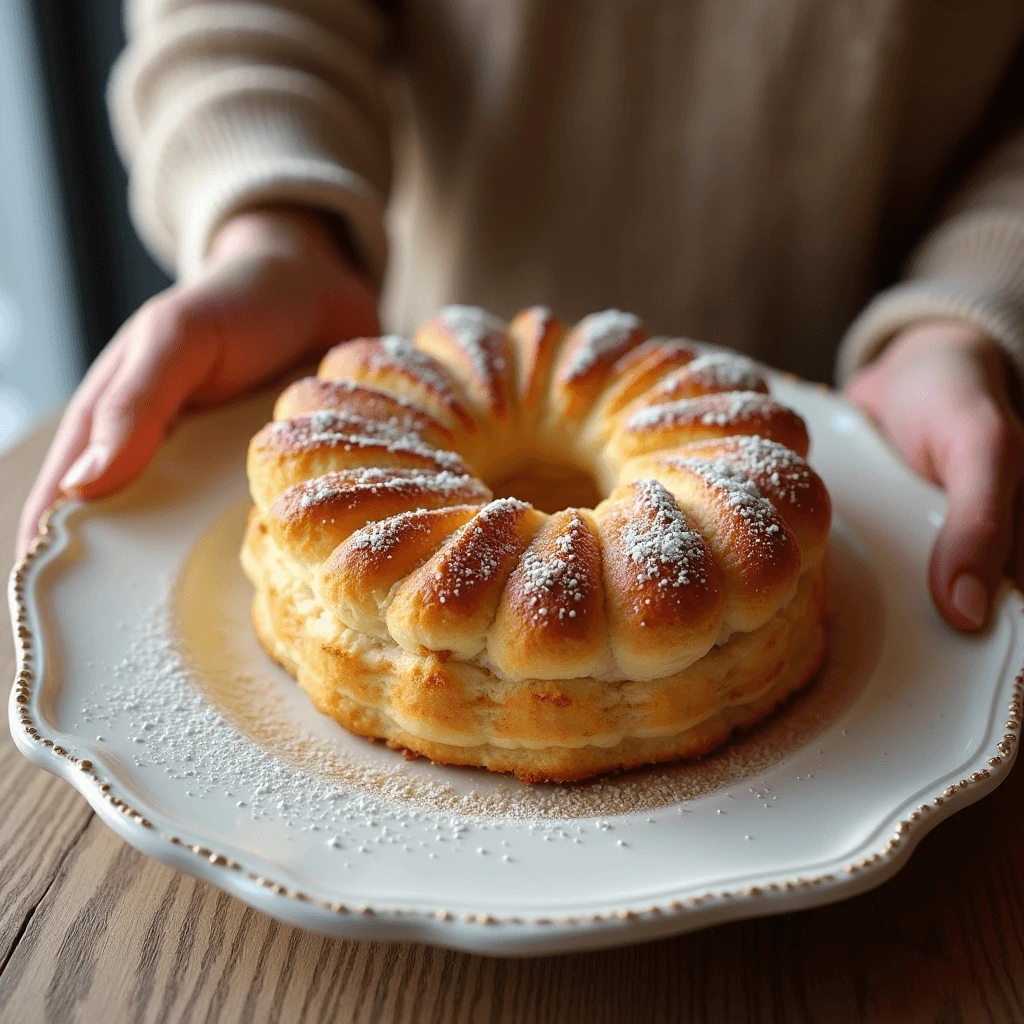 Pan di Spagna farcito con crema pasticcera e decorato con frutti di bosco freschi.